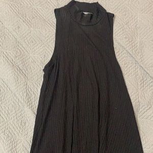 Black turtle neck dress